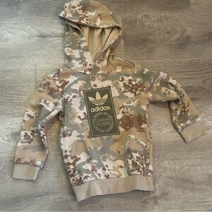 Adidas Kids Tan Camouflage Hoodie